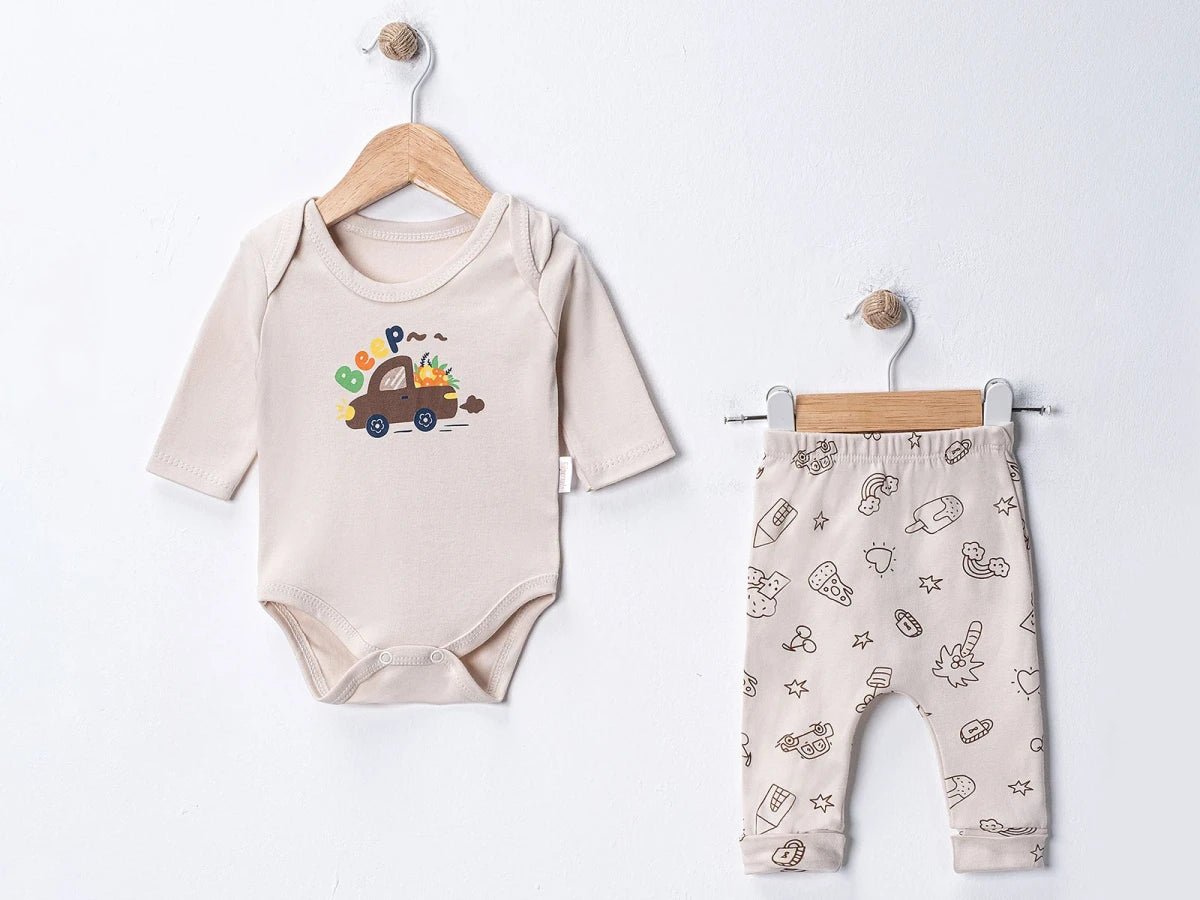 Araba Baskılı Erkek Bebe Takım - Tivoli Mini
