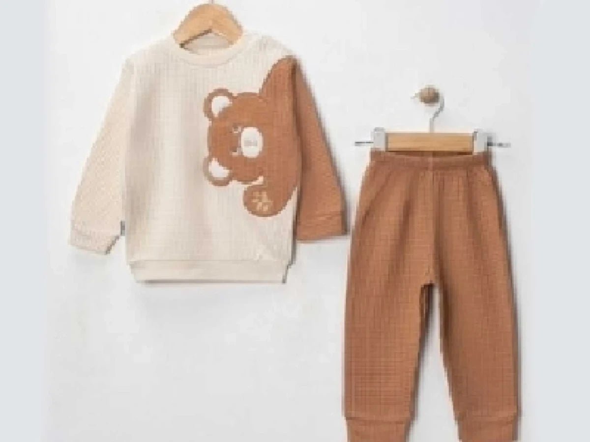 Ayı Baskılı 2'li Bebe Takım - Tivoli Mini