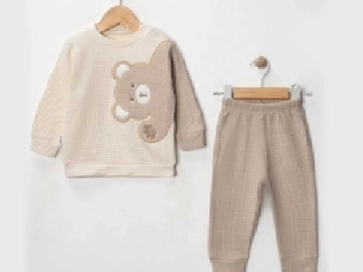 Ayı Baskılı 2'li Bebe Takım - Tivoli Mini