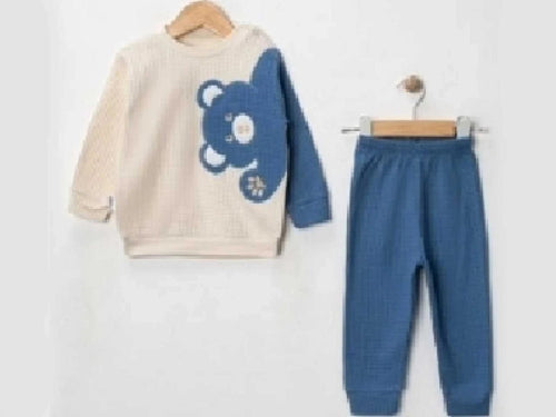 Ayı Baskılı 2'li Bebe Takım - Tivoli Mini