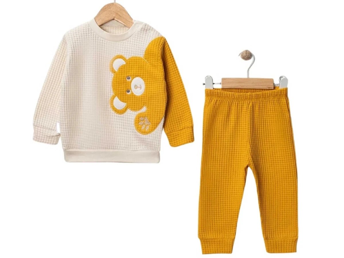 Ayı Baskılı 2'li Bebe Takım - Tivoli Mini