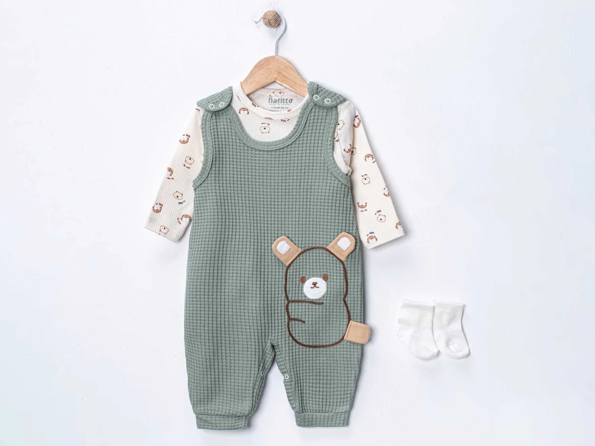 Ayıcık Baskılı Bebe Takım - Tivoli Mini