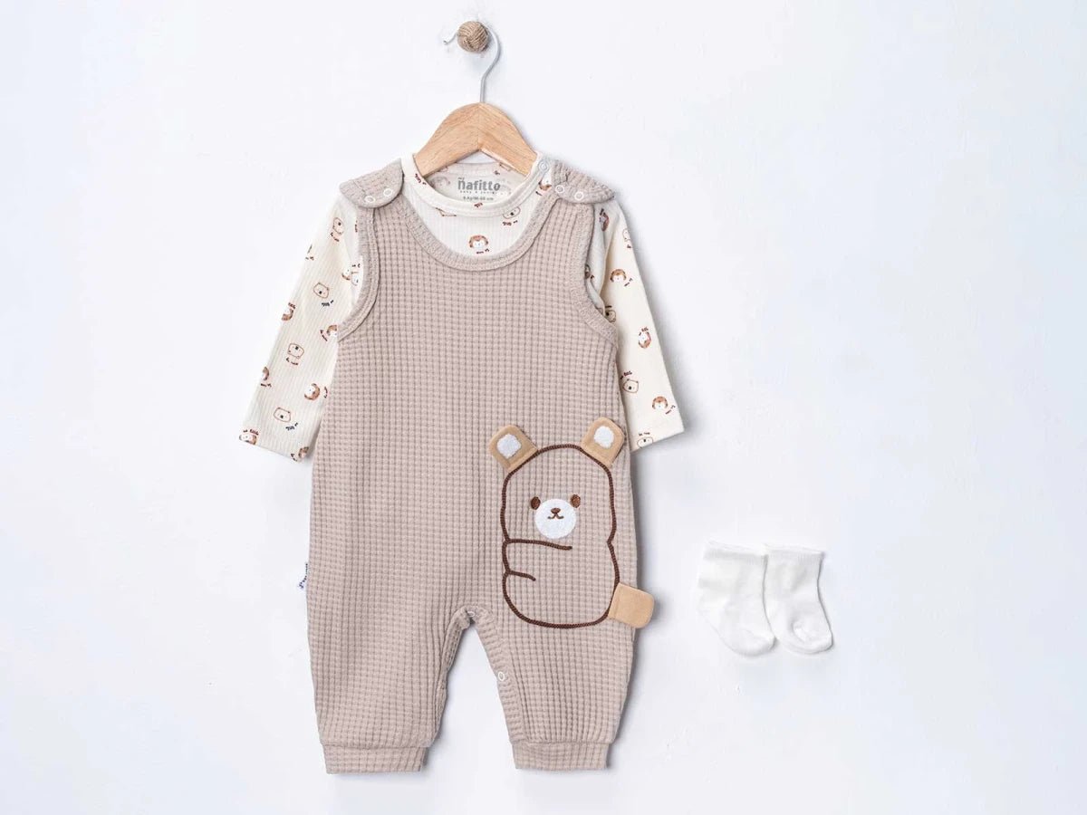 Ayıcık Baskılı Bebe Takım - Tivoli Mini