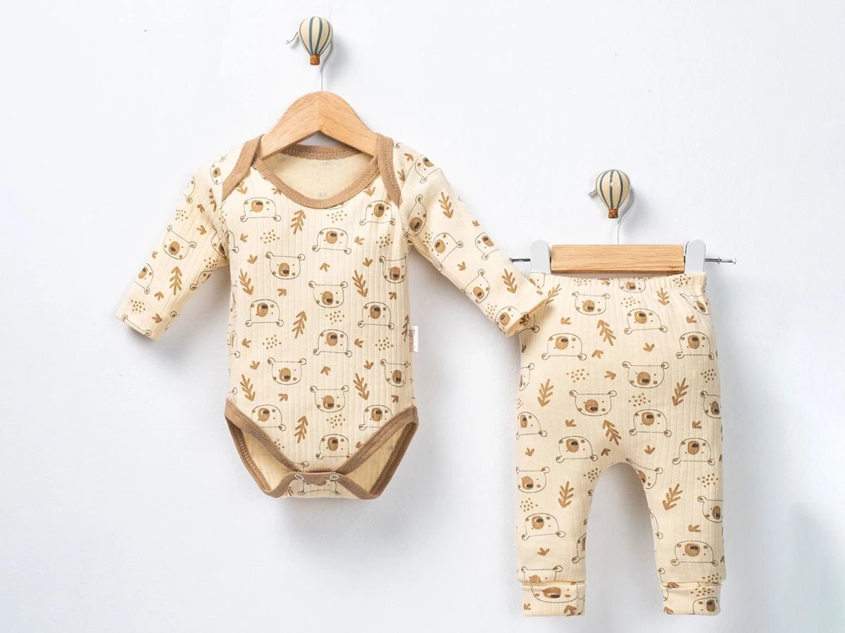 Ayıcık Desenli Erkek Bebe Takım - Tivoli Mini