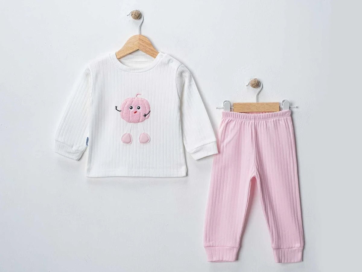Bal Kabağı Baskılı 2'li Bebe Takım - Tivoli Mini