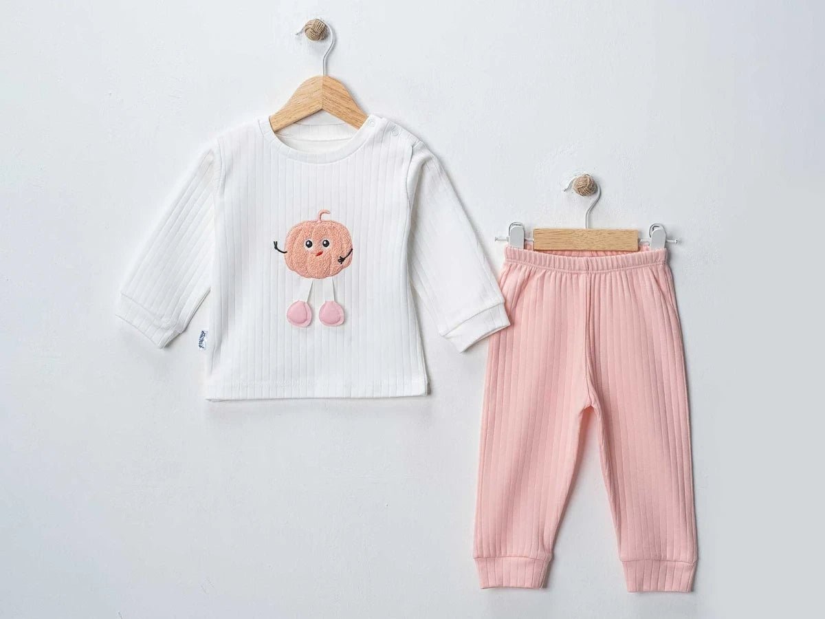Bal Kabağı Baskılı 2'li Bebe Takım - Tivoli Mini