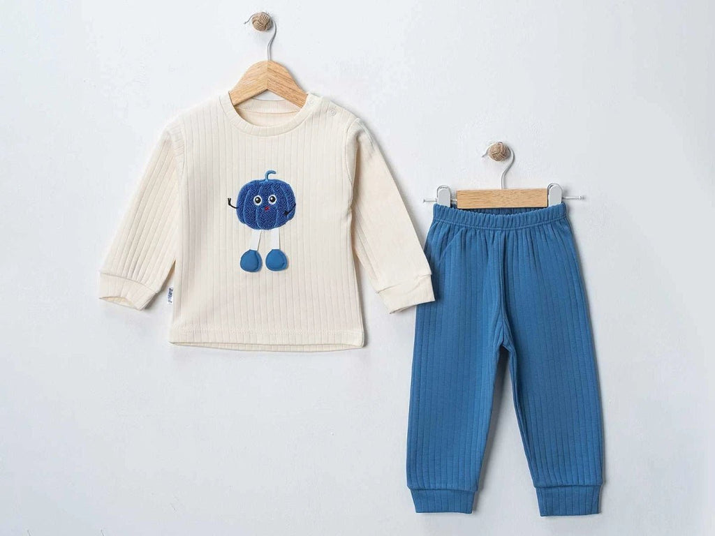 Bal Kabağı Baskılı 2'li Bebe Takım - Tivoli Mini