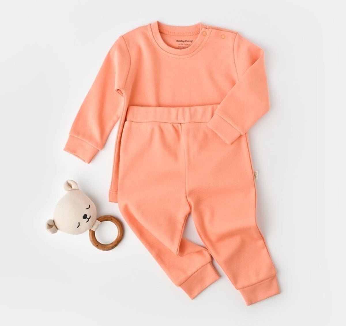 Bebek %100 Organik Pamuk Alt & Üst Takım Baby Cosy 2022-CSY3032 - Tivoli Mini
