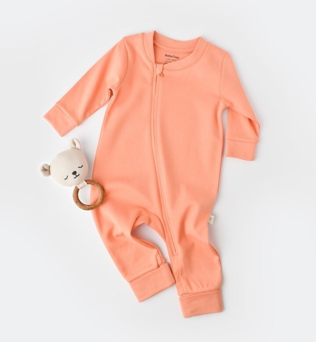 Bebek %100 Organik Pamuk Fermuarlı Tulum Baby Cosy 2022-CSY3038 - Tivoli Mini