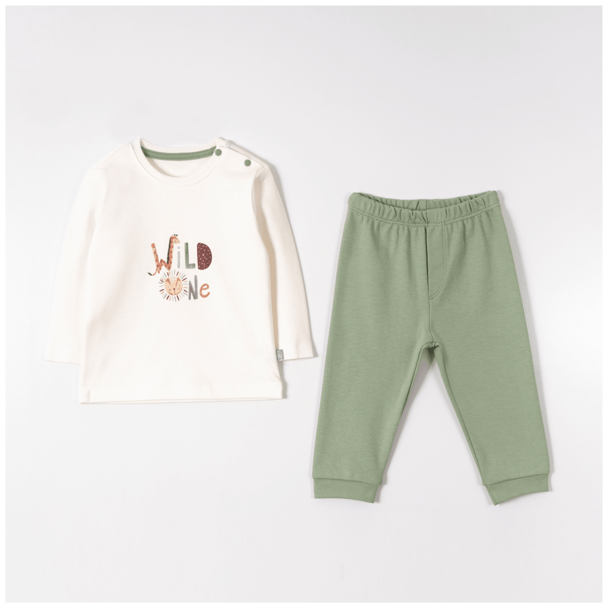 Bebek 2'li Badi ve Pantolon Takım 9-24M Pambuliq 2030-6399 - Tivoli Mini