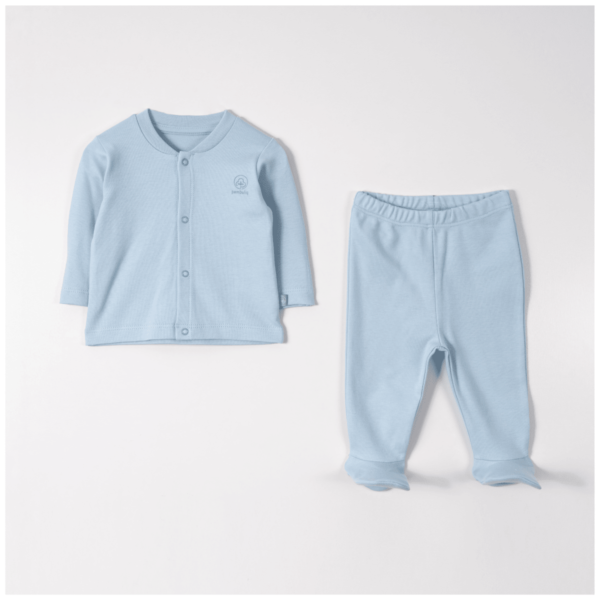 Bebek 2'li Badi ve Pantolon Takımı 0-6M Pambuliq 2030-6545 - Tivoli Mini
