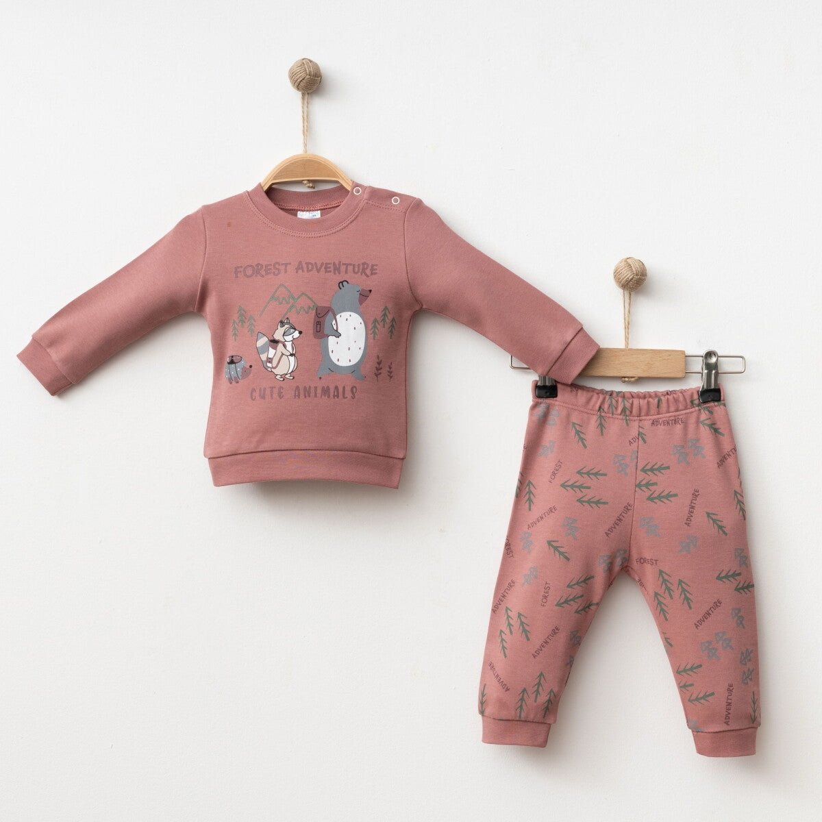 Bebek 2'li Badi ve Pantolon Takımı 6-18M Gümüş Baby 2043-002040 - Tivoli Mini