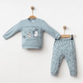 Bebek 2'li Badi ve Pantolon Takımı 6-18M Gümüş Baby 2043-002040 - Tivoli Mini