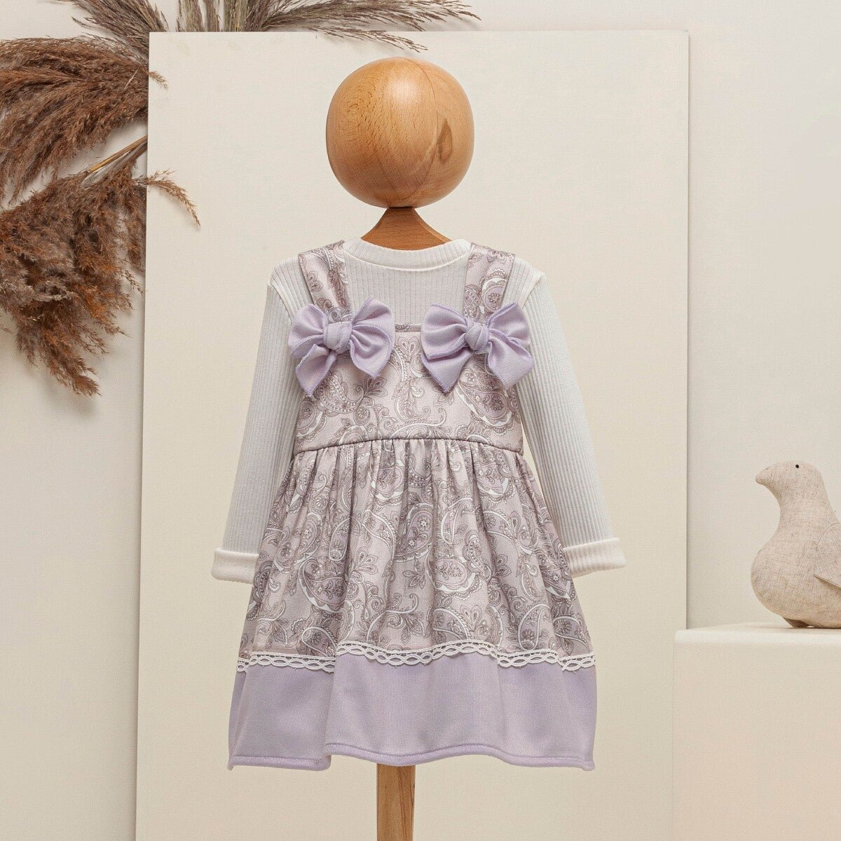 Bebek 2'li Elbise ve Bluz Takım 6-18M Babymuz 2009-5061 - Tivoli Mini