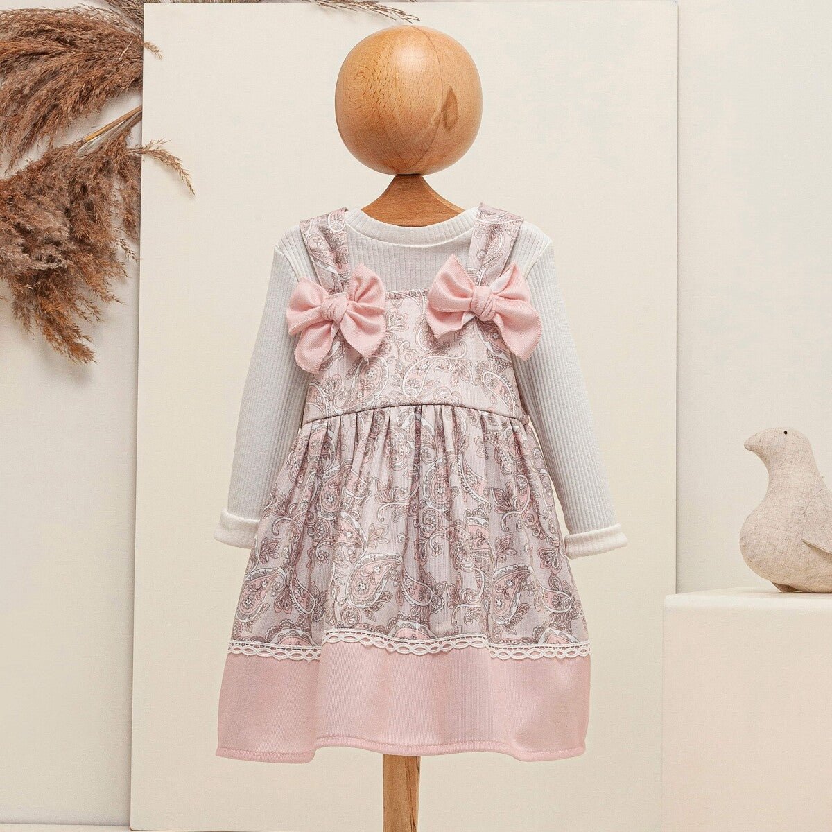 Bebek 2'li Elbise ve Bluz Takım 6-18M Babymuz 2009-5061 - Tivoli Mini