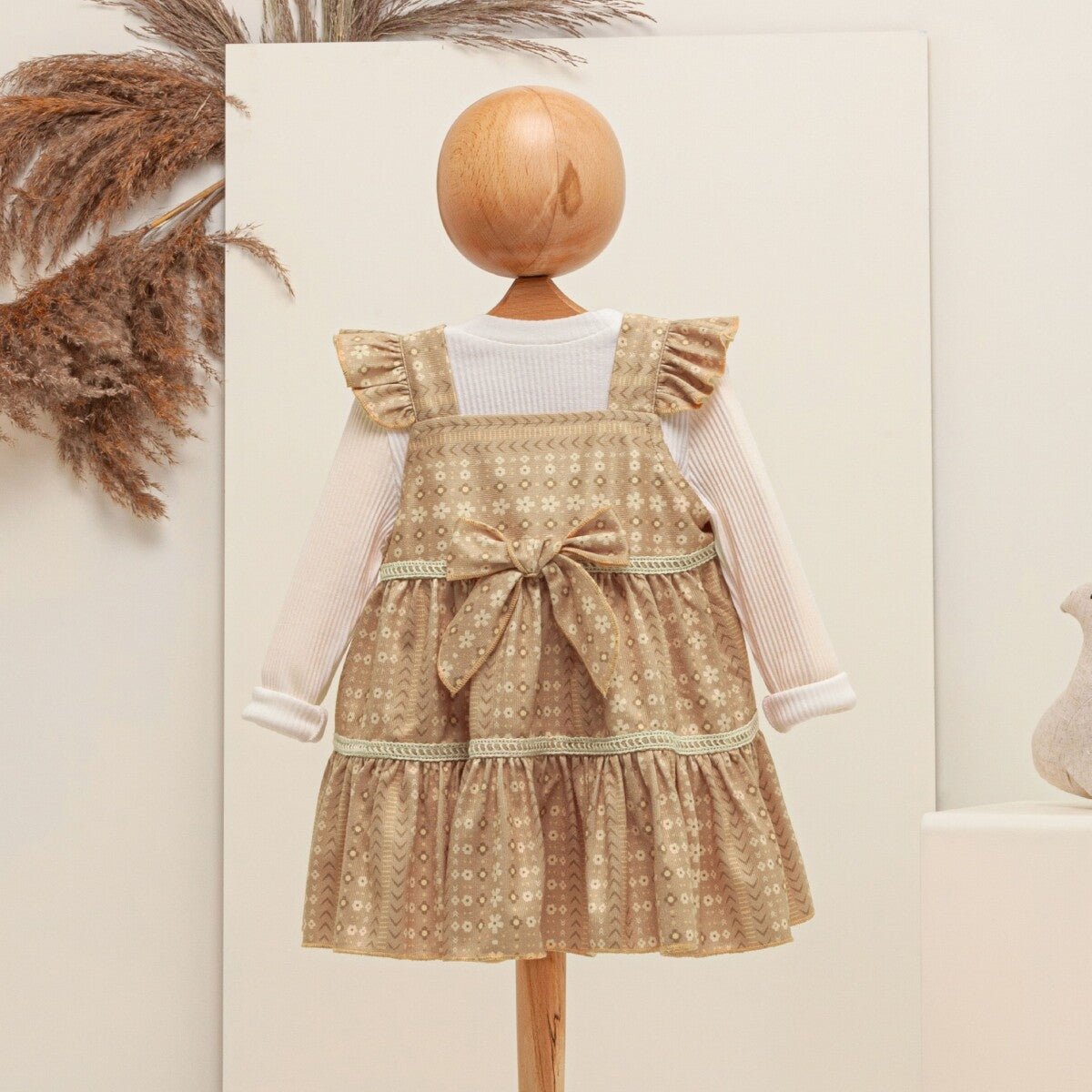 Bebek 2'li Elbise ve Bluz Takım 6-18M Babymuz 2009-5066 - Tivoli Mini