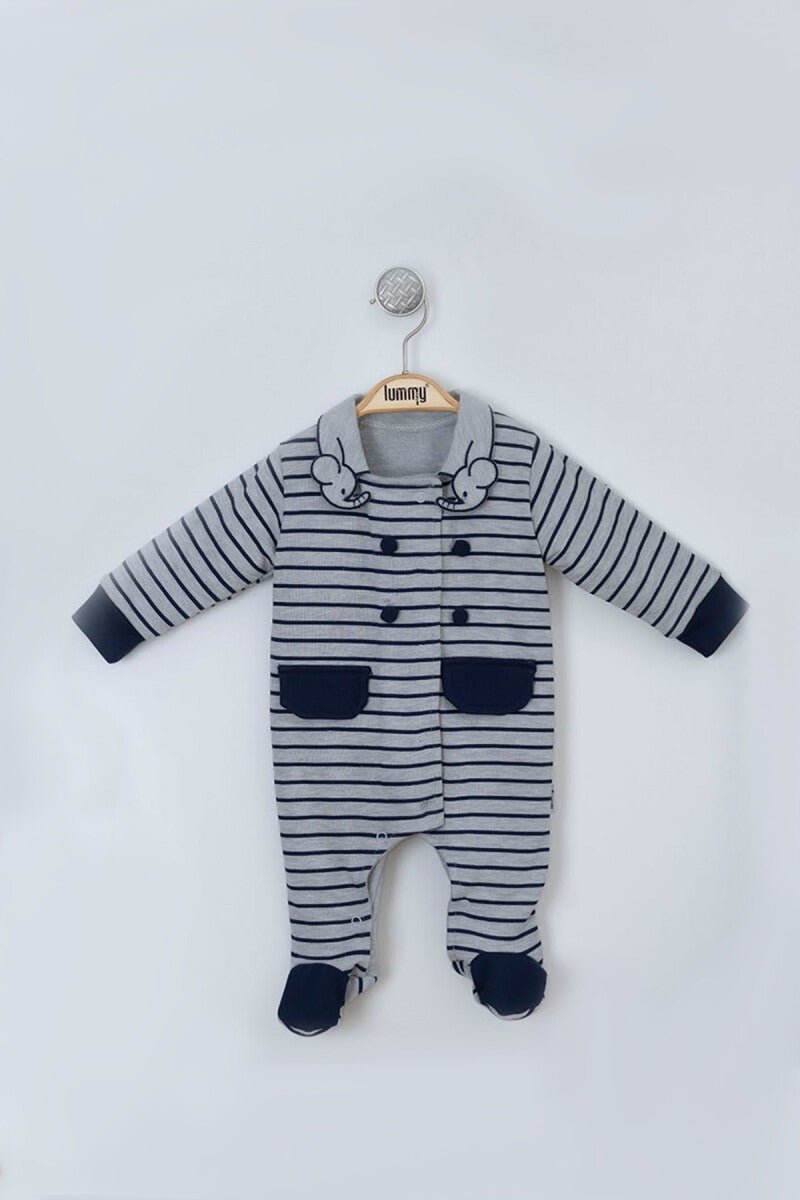 Bebek Çizgili Tulum 0-9M Lummy Baby 2010-1473 - Tivoli Mini