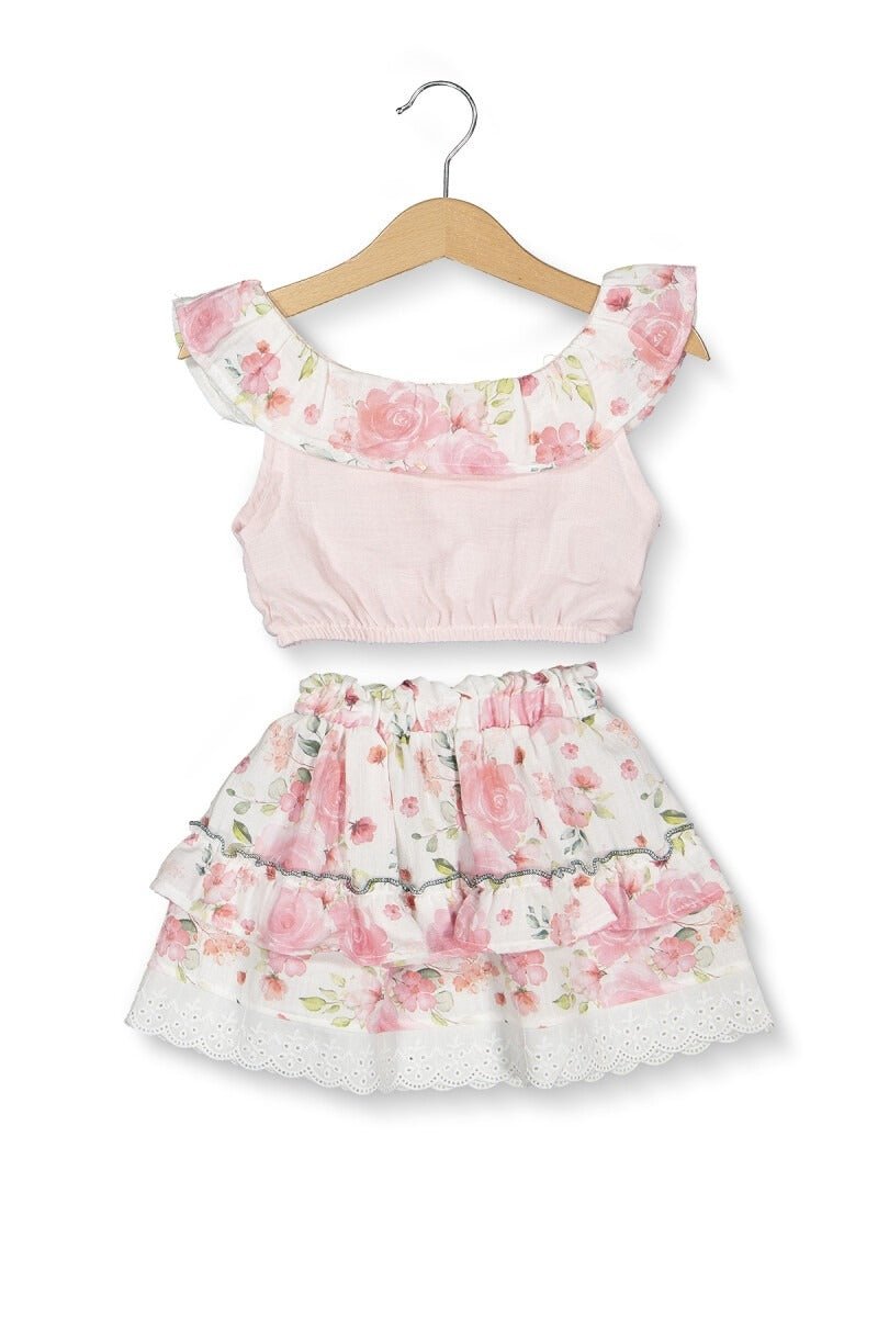 Bebek Çocuk 2'li Bluz ve Etek Takım 6-24M Boncuk Bebe 1006-6109 - Tivoli Mini