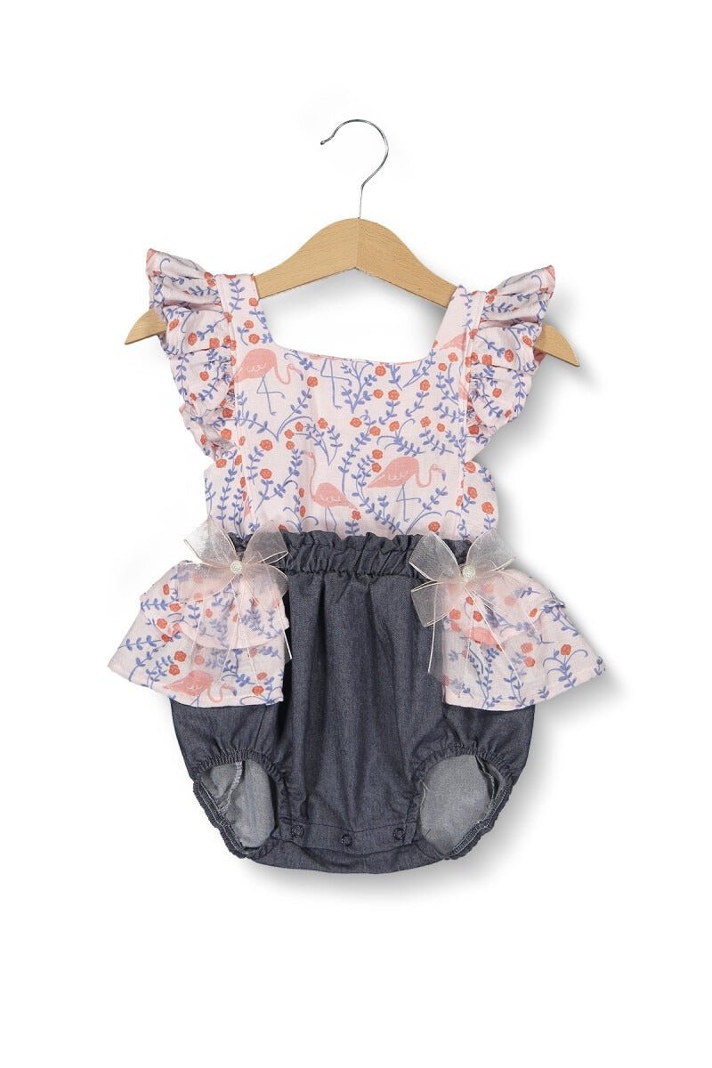 Bebek Kotlu Tulum 6-24M Boncuk Bebe 1006-6110 - Tivoli Mini