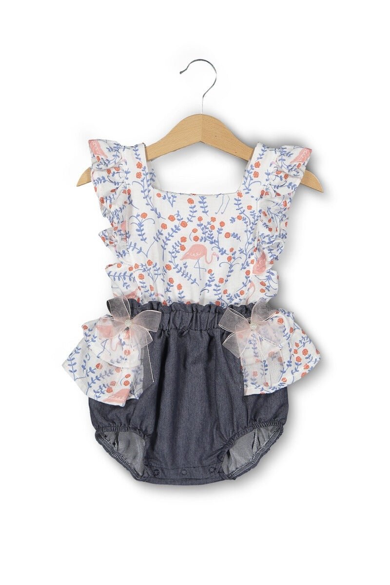 Bebek Kotlu Tulum 6-24M Boncuk Bebe 1006-6110 - Tivoli Mini