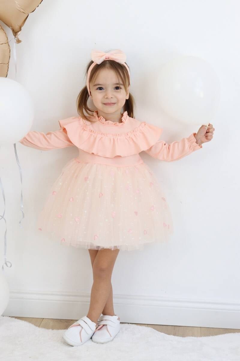Bebek Tüllü Valon Elbise 6-24M Serkon Baby&Kids 1084-M0569 - Tivoli Mini