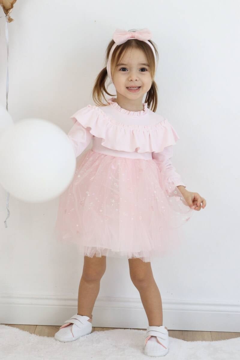 Bebek Tüllü Valon Elbise 6-24M Serkon Baby&Kids 1084-M0569 - Tivoli Mini