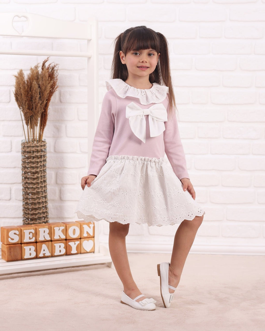 Brode Muslin Elbise - Tivoli Mini