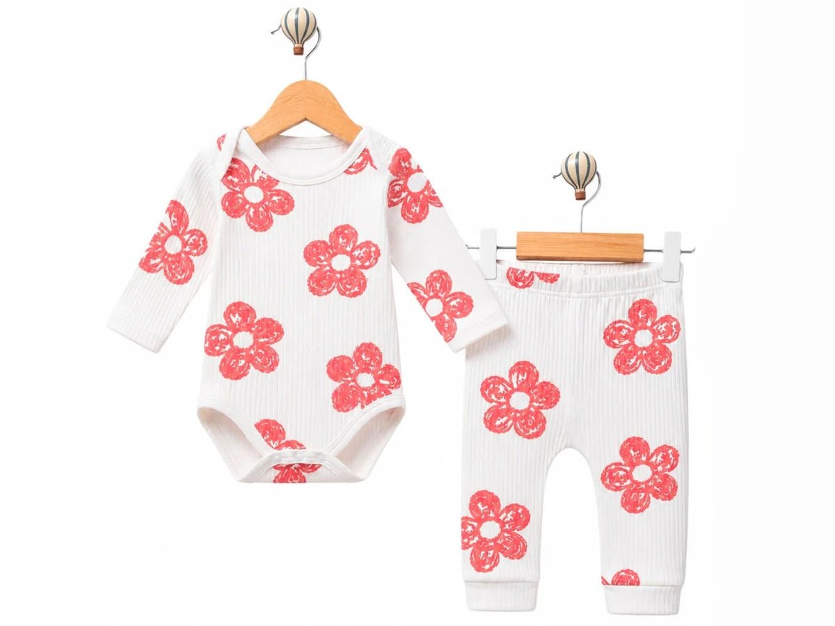 Çiçek Desenli Kız Bebe Takım - Tivoli Mini