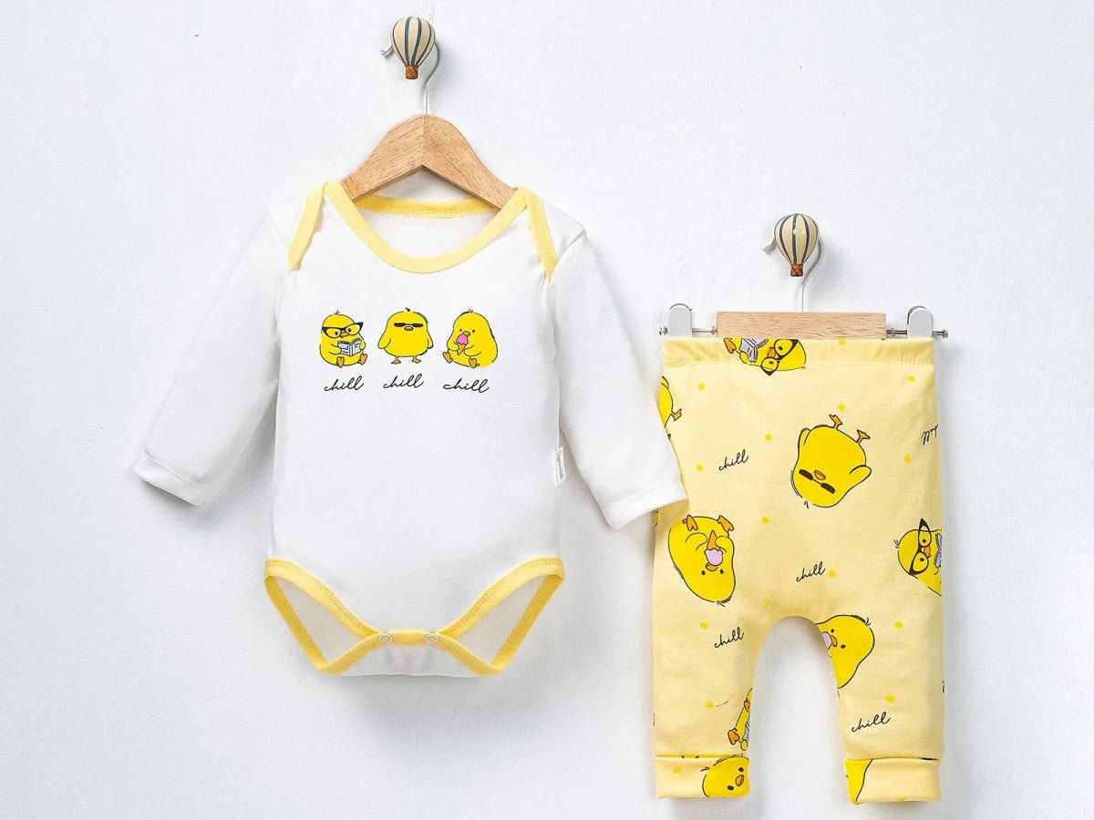 Civciv Baskılı Unisex Bebe Takım - Tivoli Mini