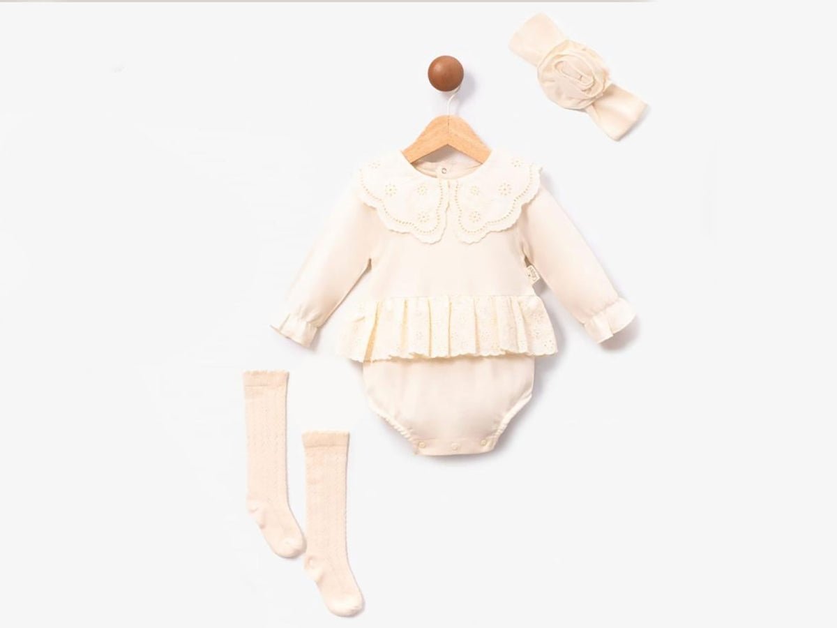 Dantel Detaylı Bebe Kız Elbise - Tivoli Mini