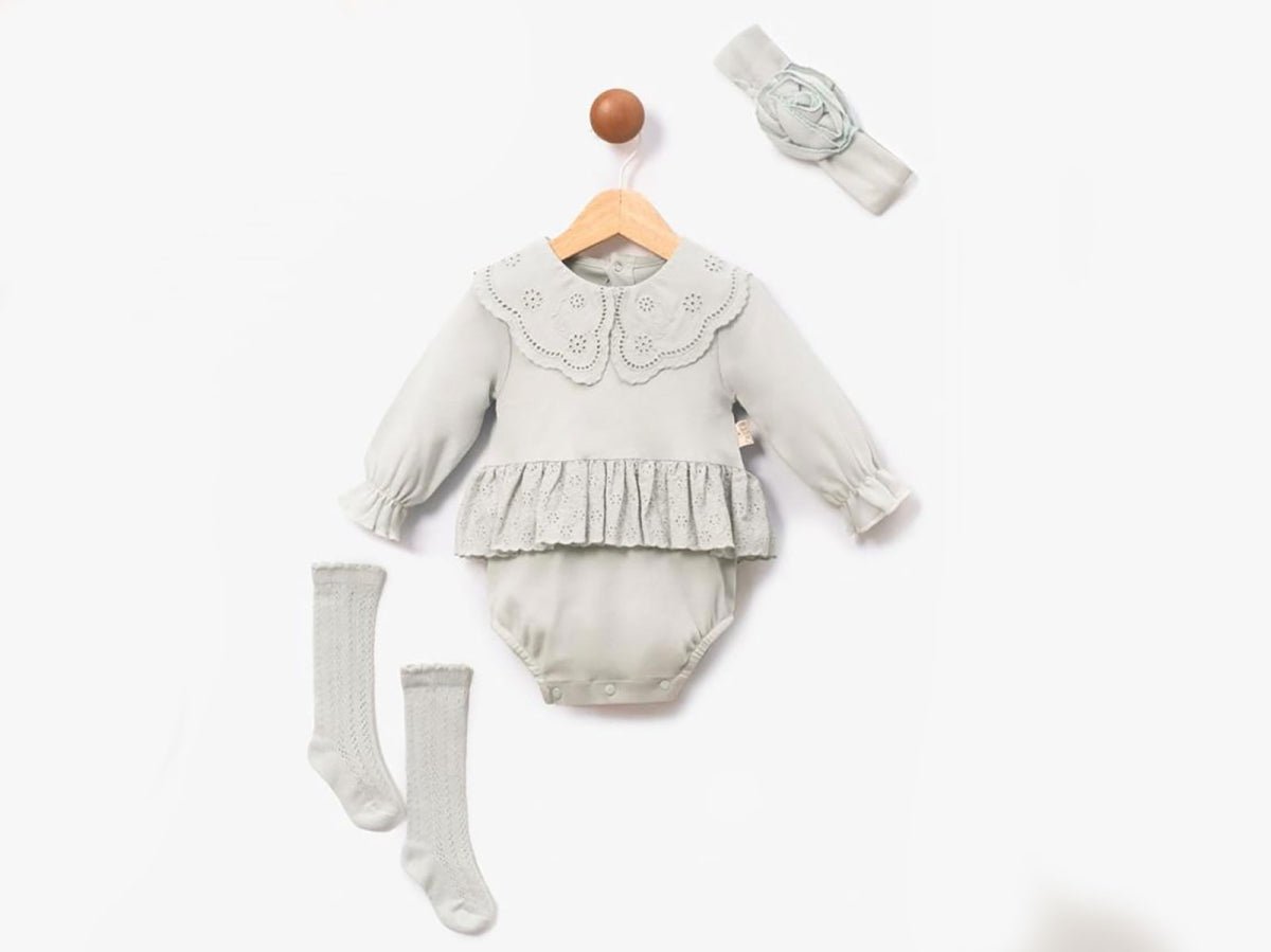 Dantel Detaylı Bebe Kız Elbise - Tivoli Mini