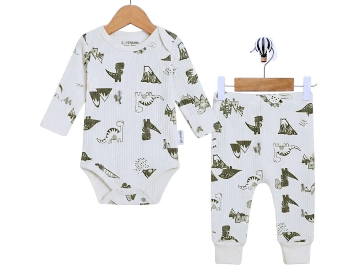 Dino Desenli Erkek Bebe Takım 3 - Tivoli Mini