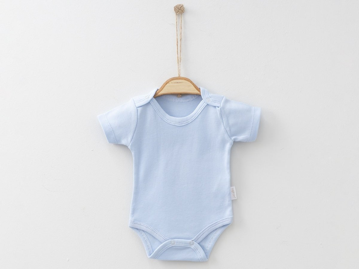 Düz Kısa Kollu Unisex Çıtçıtlı Badi - Tivoli Mini