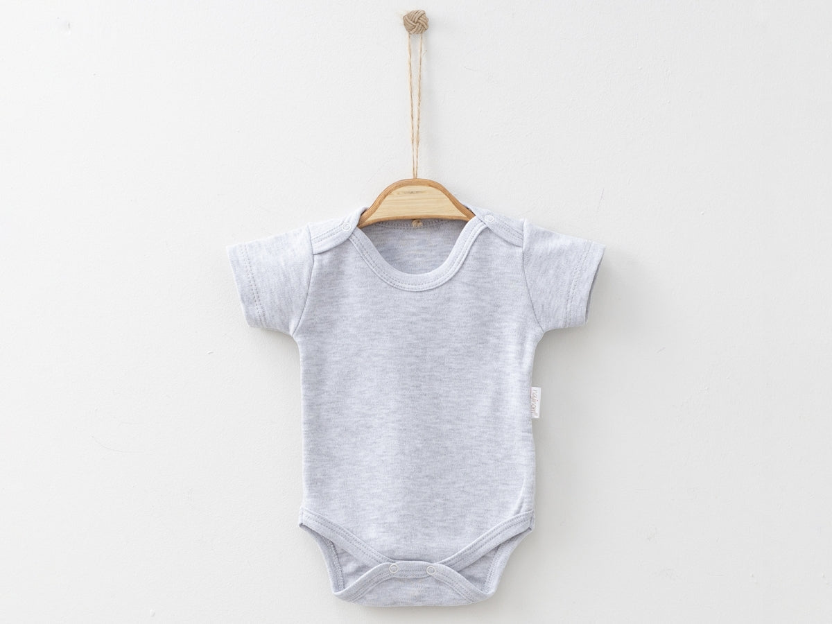Düz Kısa Kollu Unisex Çıtçıtlı Badi - Tivoli Mini