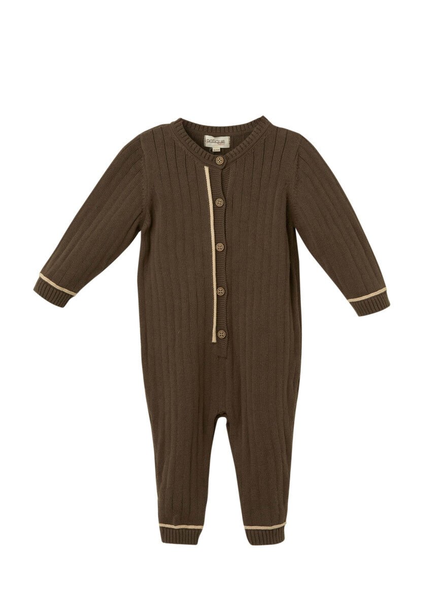 Erkek Bebek Organik Pamuk Tulum Uludağ Triko 3-18M 1061-21134 - Tivoli Mini