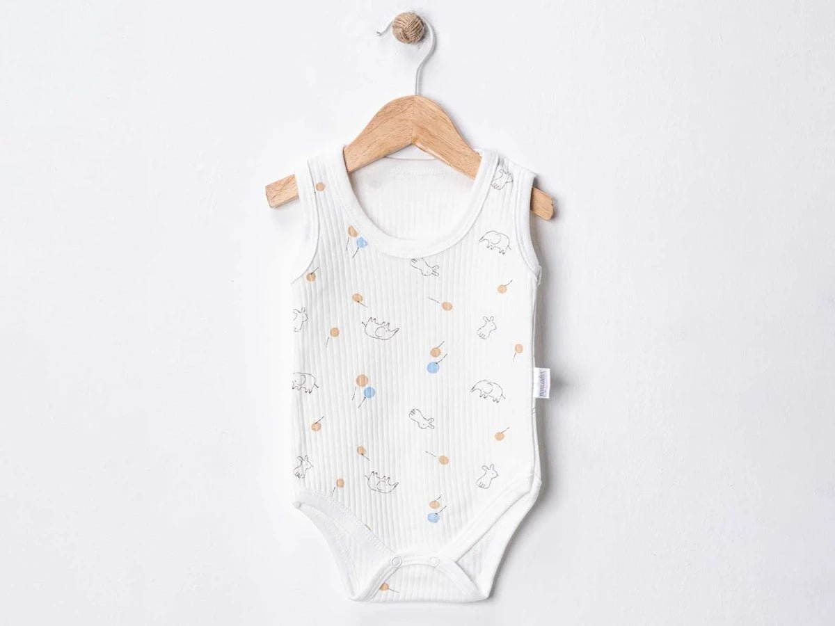 FİL Baskılı Bebe Çıtçıtlı Badi - Tivoli Mini