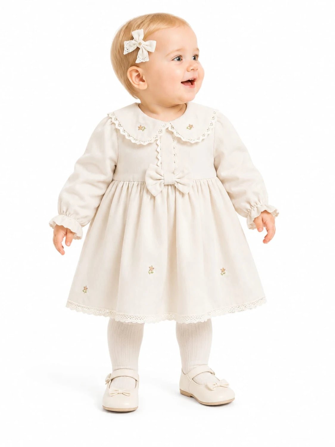 Floral Embroidered Baby Dress - Tivoli Mini