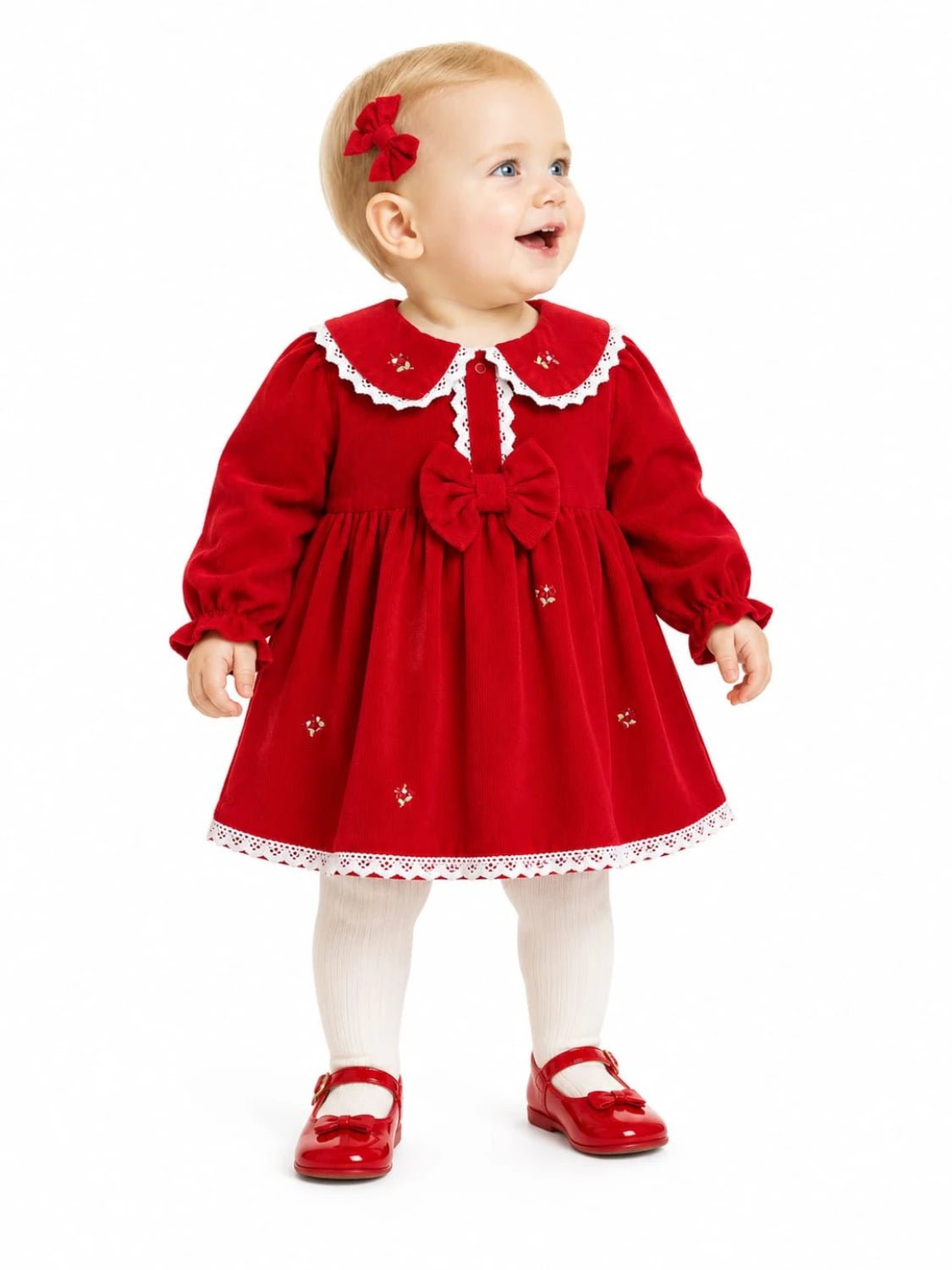 Floral Embroidered Baby Dress - Tivoli Mini