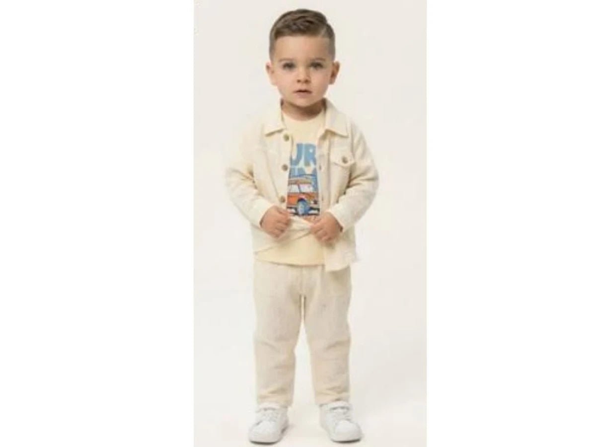 Gömlekli Üçlü Erkek Bebe Takım - Tivoli Mini