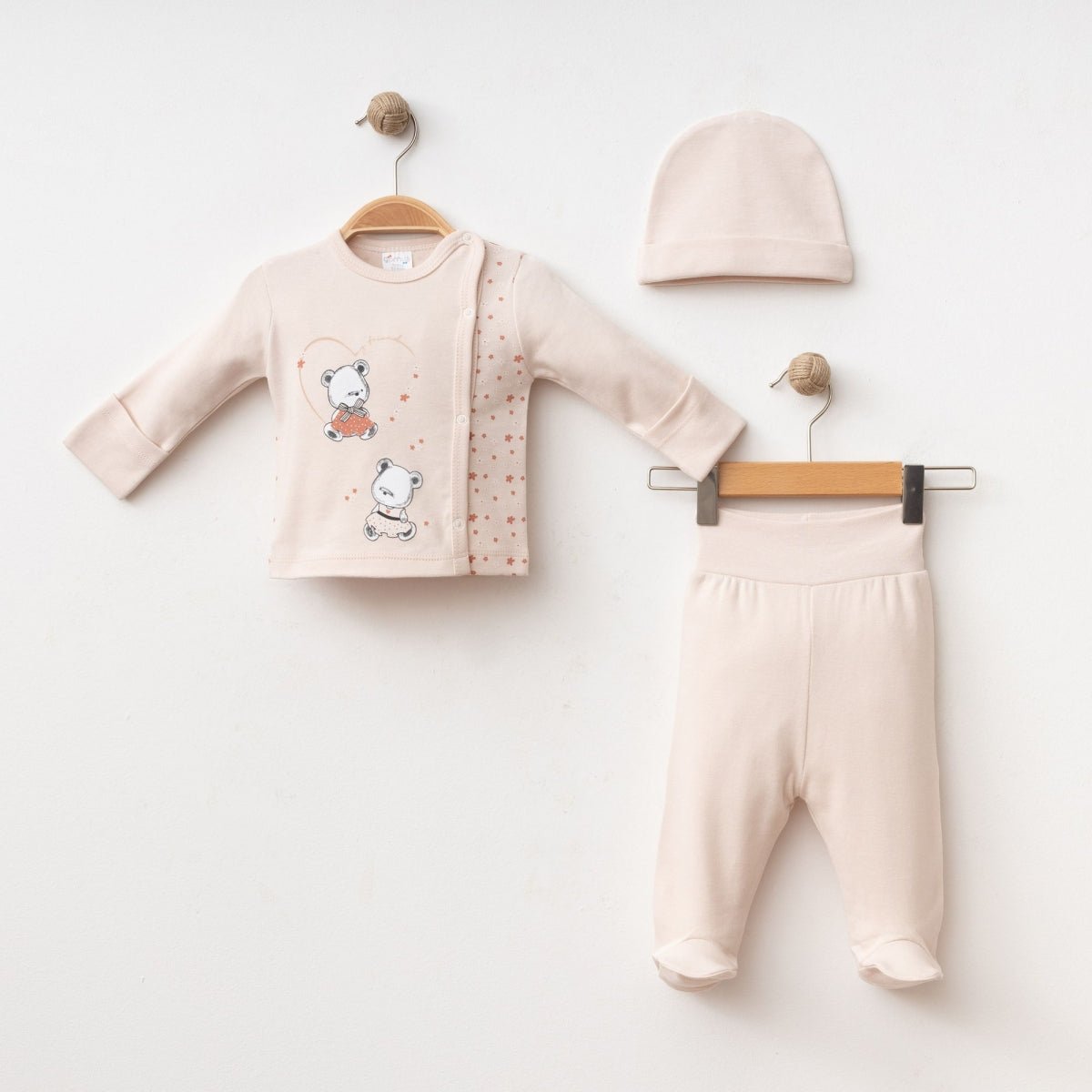 KENDİNDEN ELDİVENLİ ÖN VE ARKA BASKILI 3 LÜ SET - Tivoli Mini