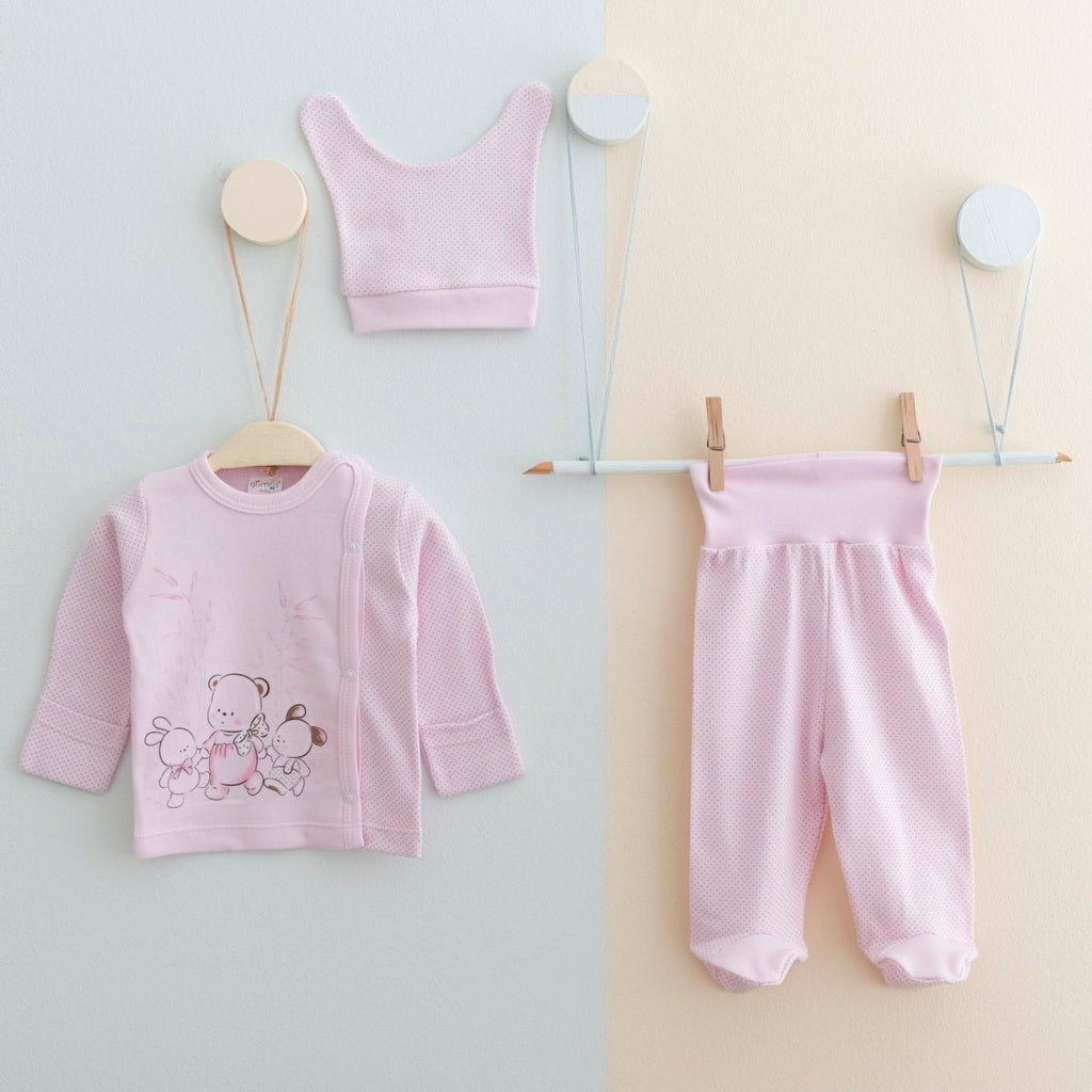 KENDİNDEN ELDİVENLİ PUAN BASKILI 3 LÜ SET - Tivoli Mini