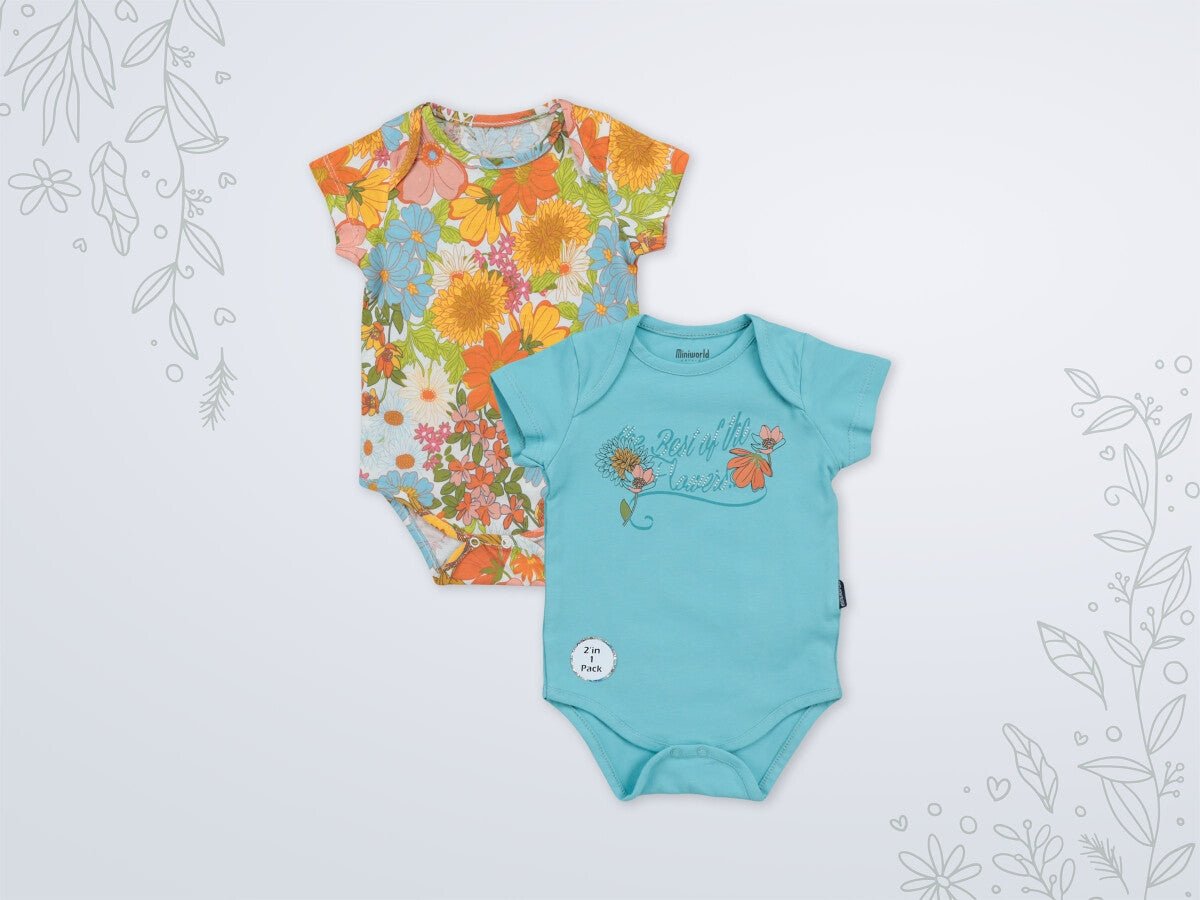 Kız Bebek 2'li Body 3-18M Miniworld 1003-18199 - Tivoli Mini