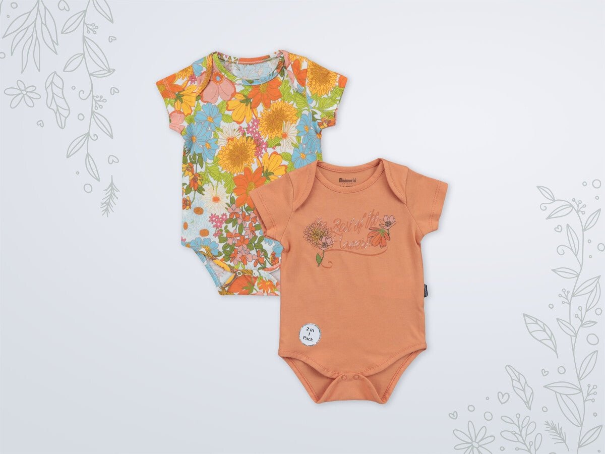 Kız Bebek 2'li Body 3-18M Miniworld 1003-18199 - Tivoli Mini