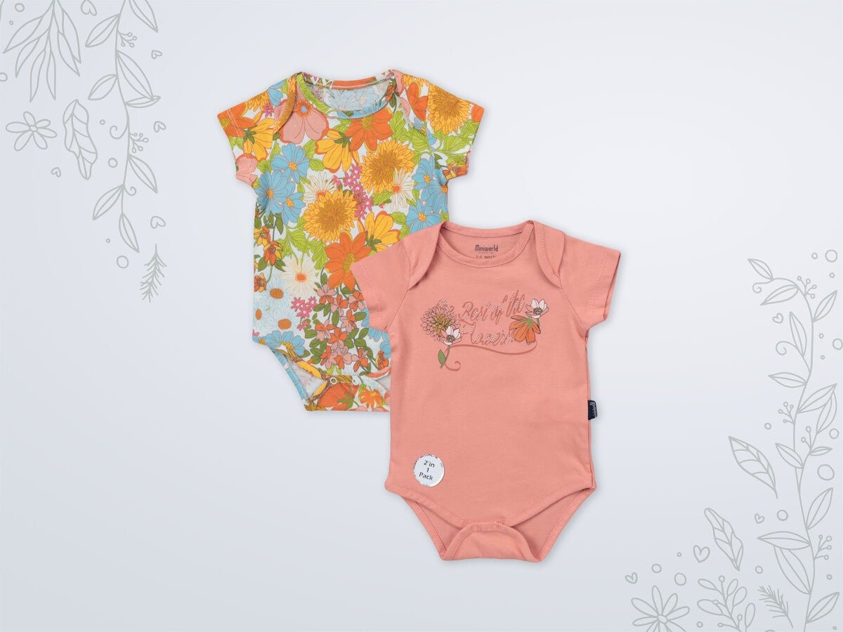 Kız Bebek 2'li Body 3-18M Miniworld 1003-18199 - Tivoli Mini