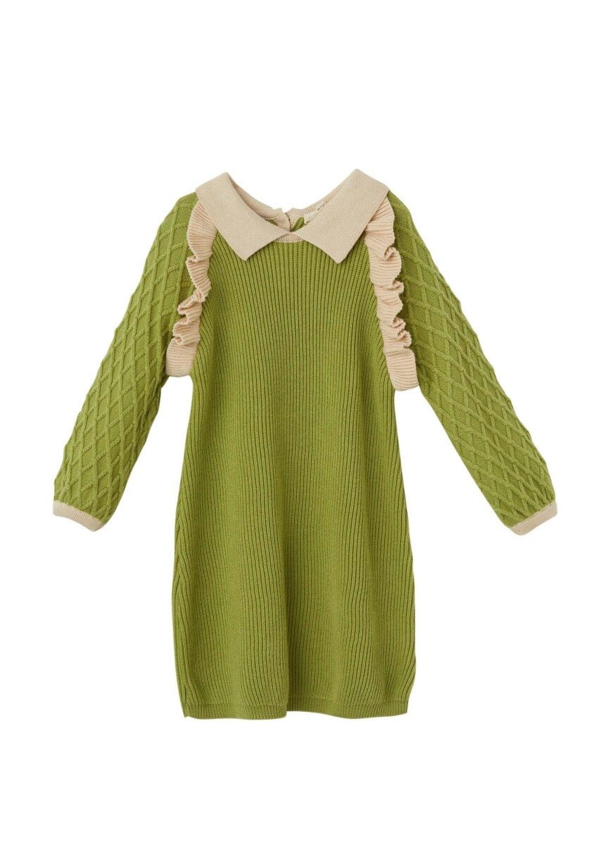 Kız Bebek Organik Pamuk Fırfırlı Elbise 6-36M Uludağ Triko 1061-21173 - Tivoli Mini