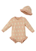 Kız Bebek Organik Pamuk Tulum ve Şapkalı Set 3-18M Uludağ Triko 1061-21135 - Tivoli Mini
