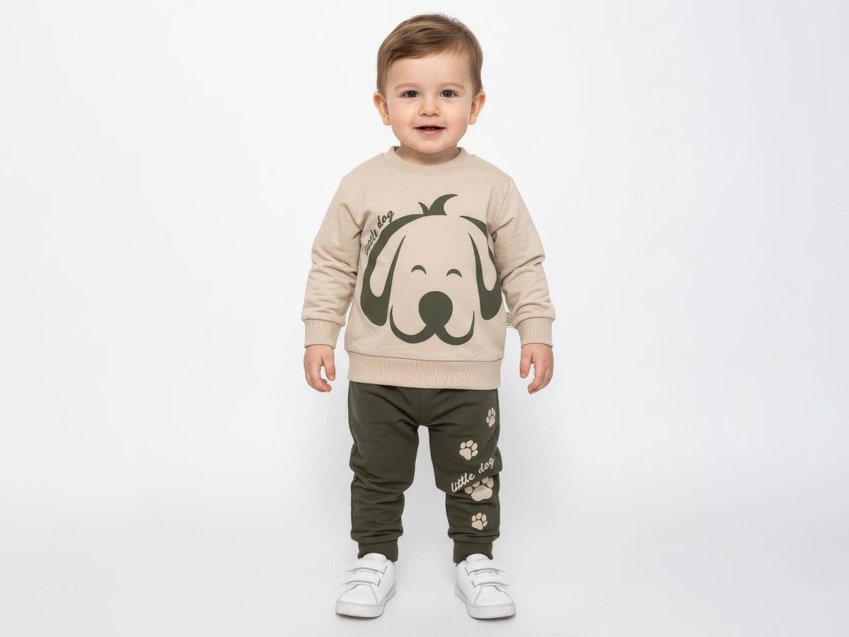 Köpek Baskılı Erkek Bebe Takım - Tivoli Mini