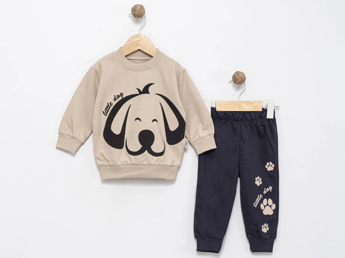 Köpek Baskılı Erkek Bebe Takım - Tivoli Mini