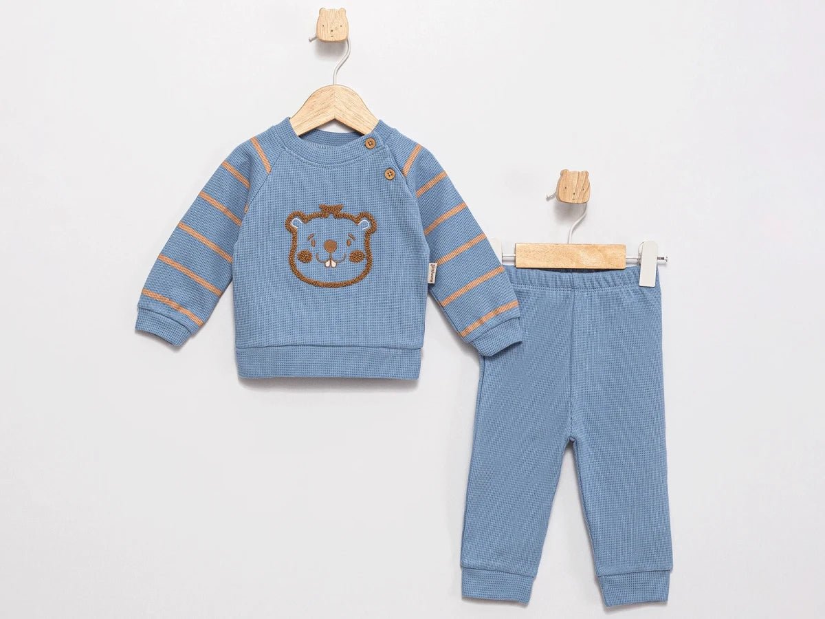 Kunduz Baskılı Erkek Bebe Takım - Tivoli Mini