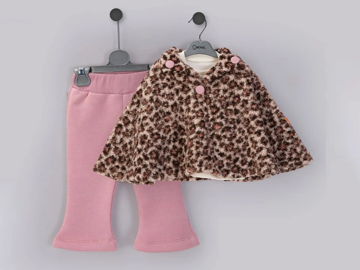 Leopar Desenli Kız Bebek Takım - Tivoli Mini